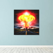 Nukleare Explosionsschutzwolke Leinwanddruck (Insitu (Holzboden))