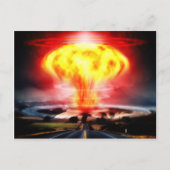 Nukleare Explosionsschutzwolke Postkarte (Vorderseite)