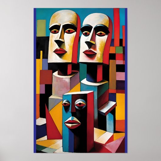 Nukleare Familie in der Mall - Ken Gage Art Poster (Vorne)