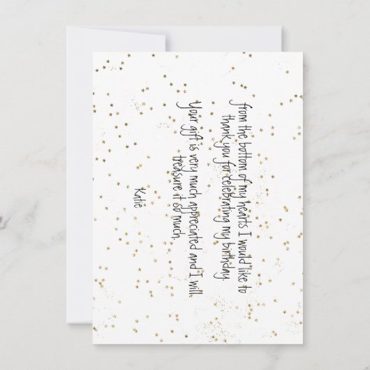 Nukleare Glitzer Nutcracker-Karte Mitteilungskarte (Rückseite)