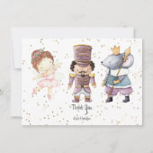 Nukleare Glitzer Nutcracker-Karte Mitteilungskarte (Vorderseite)