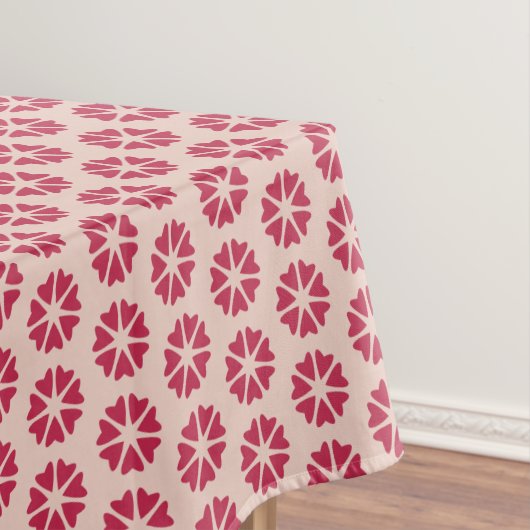 Nukleare Herzen - magentafarbenes - nahtloses Must Tischdecke (Beispiel)