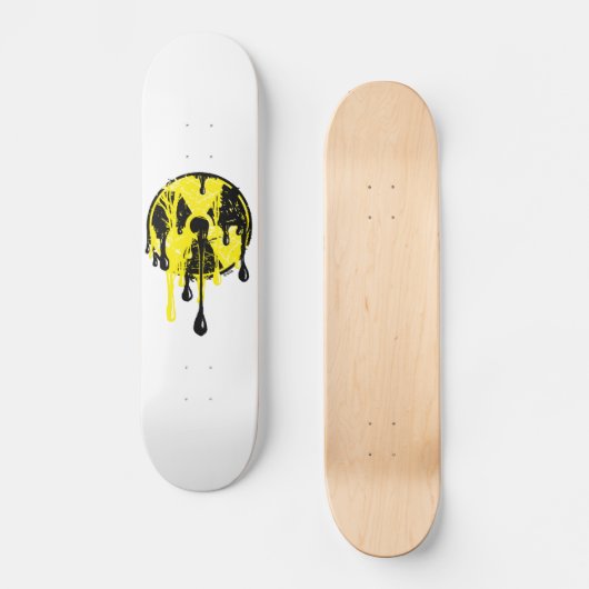Nukleare Kernschmelze Skateboard (Vorderseite)