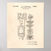 Nukleare Kernspaltung 1956 Patent Art Old Peper Poster (Vorne)