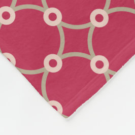 Nukleare Konnektivität - Magenta - nahtloses Muste Fleecedecke