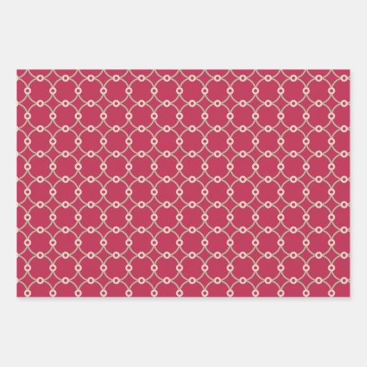 Nukleare Konnektivität - Magenta - nahtloses Muste Geschenkpapier Set (Vorderseite 3)