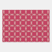 Nukleare Konnektivität - Magenta - nahtloses Muste Geschenkpapier Set (Vorderseite)