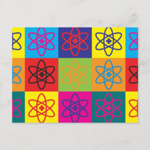 Nukleare Medizin Pop Art Postkarte