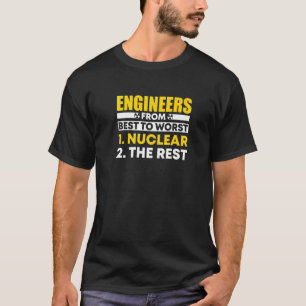 Nukleare Medizin - Radioaktiver Nuklearer Ingenieu T-Shirt