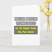 Nukleare Medizintechniker .. klüger Karte (Gelbe Blume)