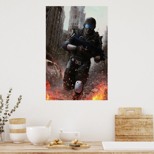 Nukleare Morgendämmerung - CT-Angriff Poster (Küche)