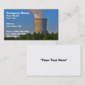 Nukleare Power-Pflanze Visitenkarte (Vorne/Hinten)