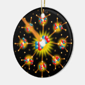 Nukleare Spaltung Keramikornament (Links)