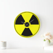 Nukleare Trefolienanlegestelle Große Wanduhr (Zuhause)