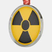 Nukleare Verzierung Silbernes Ornament (Links)