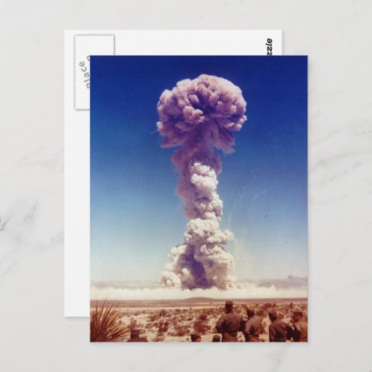 Nukleare Waffenprüfoperation Buster-Jangle 1951 Postkarte (Vorne/Hinten)