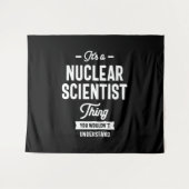 Nukleare wissenschaftliche Jobübersicht Wandteppich (Vorderseite (Horizontal))