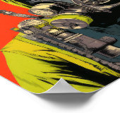 Nuklearer Abfall Mensch - lebendiger radioaktiver  Poster (Ecke)