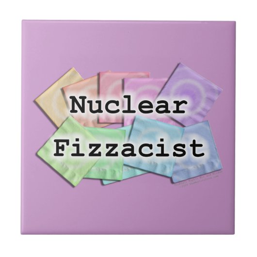 Nuklearer Fizzacist Barkeeper Untersetzer Tile (Vorderseite)