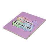 Nuklearer Fizzacist Barkeeper Untersetzer Tile (Seite)