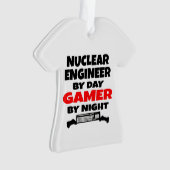 Nuklearer Ingenieur bei Day Gamer by Night Ornament (Vorderseite)
