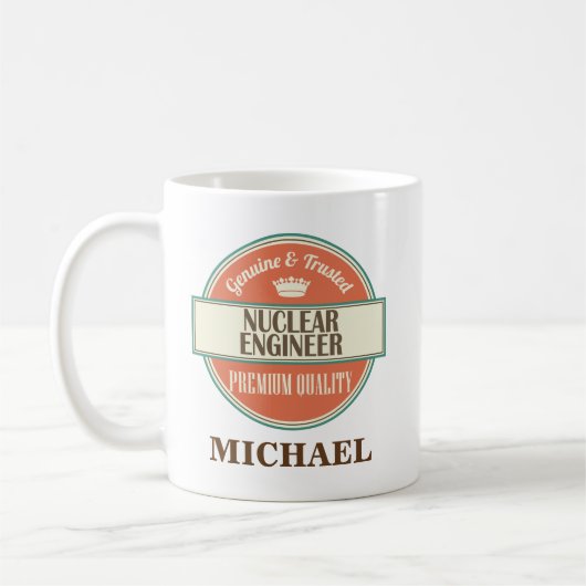 Nuklearer Ingenieur-personalisiertes Kaffeetasse (Links)