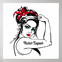 Nuklearer Ingenieur Rosie The Riveter Button Up