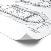 Nuklearer Isotope-Motor 1963 Weißbuch über Patentk Poster (Ecke)