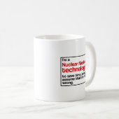Nuklearer Medizin-Technologe Kaffeetasse (VorderseiteRechts)