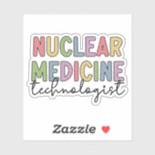 Nuklearer Medizintechniker CNMT Nuklear Med Aufkleber (Blatt)
