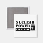 Nuklearer Power Ja Bitte Erklärung Magnet (Vorderseite/Rückseite)