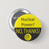 NUKLEARER POWER? NEIN, DANKE! BUTTON (Vorne & Hinten)