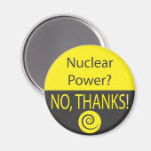 NUKLEARER POWER? NEIN, DANKE! MAGNET (Vorderseite/Rückseite)
