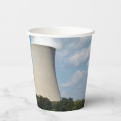 Nuklearer Power Pflanze Kühltürme Pappbecher (Rückseite)