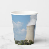 Nuklearer Power Pflanze Kühltürme Pappbecher (Vorderseite)