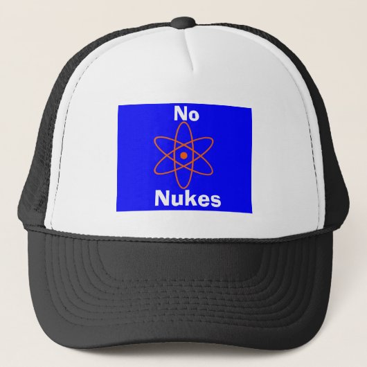 Nuklearer Sign Hat Truckerkappe (Vorderseite)