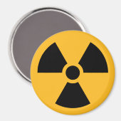 Nuklearer Strahlsymbol Magnet (Vorderseite/Rückseite)