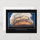 Nuklearer Sturm Postkarte (Vorne/Hinten)