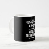 Nuklearer Technologe Jobtitel Kaffeetasse (Vorderseite Links)