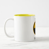 Nuklearer Warnreaktor Gelb und Schwarz Zweifarbige Tasse (Links)