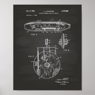 Nuklearer Wasserstrahlantrieb 1959 Kunst Tafelbild Poster