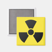 Nukleares atomares Symbol für radioaktive Strahlun Magnet (Vorderseite/Rückseite)