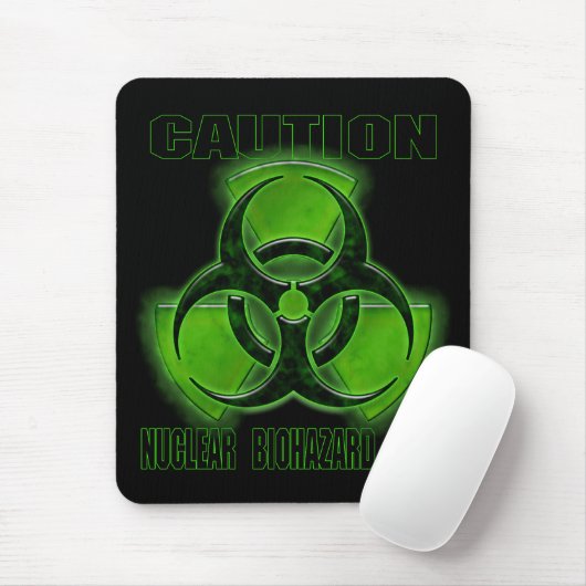 Nukleares Biogefährdung-Vorsicht-Zeichen Mousepad (Mit Mouse)
