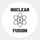 Nukleares Fusionsverhalten Runder Aufkleber (Vorderseite)