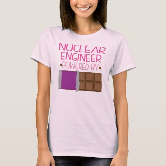 Nukleares Ingenieur-Schokoladen-Geschenk für sie T-Shirt (Vorderseite)