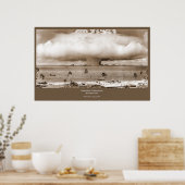 Nukleares Prüfplakat Poster (Küche)