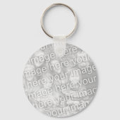 Nukleares radioaktives Symbol, schwarz und gelb Schlüsselanhänger (Rückseite)