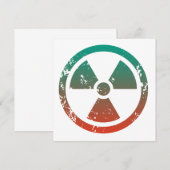 Nukleares radioaktives Zeichen (Vorne/Hinten)