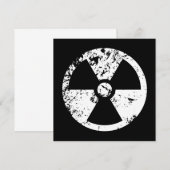 Nukleares radioaktives Zeichen (Vorne/Hinten)