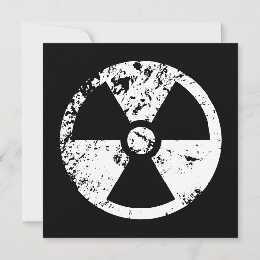 Nukleares radioaktives Zeichen (Vorderseite)